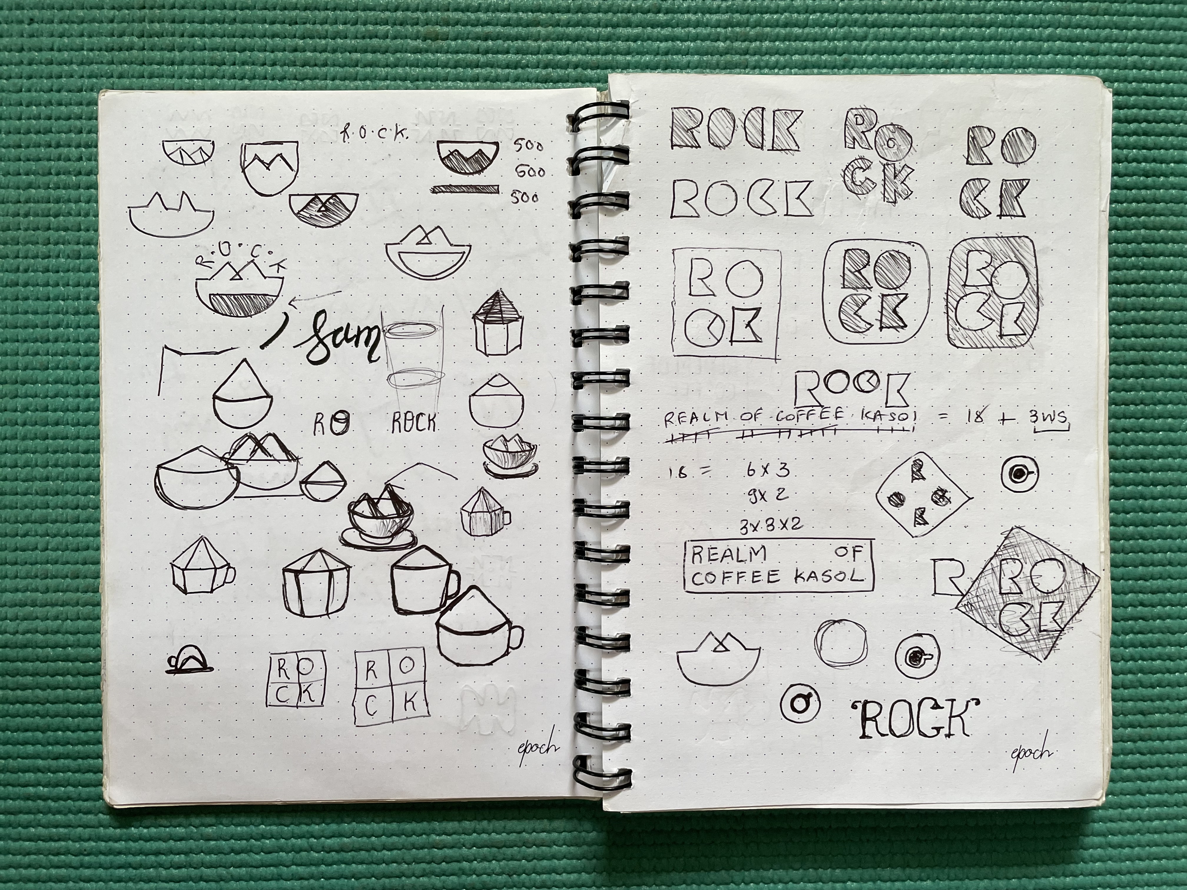 Sketches for ROCK - Spread 1